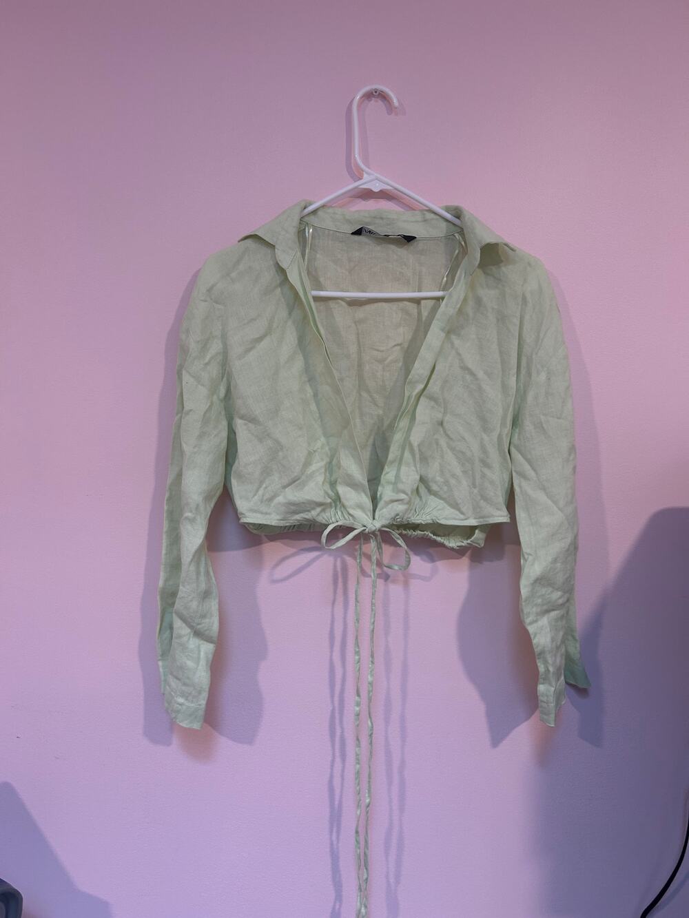 Zara Womens Green Cropped Top *S*